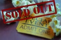 Sold Out ticket Royalty Free Stock Photo