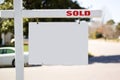 Sold realty sign Royalty Free Stock Photo