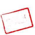 Sold red rubber stamp isolated on white. Royalty Free Stock Photo