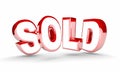 Sold Sale Final Closed Deal Buy Success Royalty Free Stock Photo