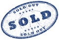 Sold stamp Royalty Free Stock Photo