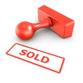 Sold stamp Royalty Free Stock Photo