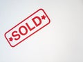 Sold stamp impression Royalty Free Stock Photo