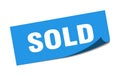 sold sticker.