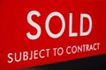 Sold Subject To Contract Real Estate Agent Sign