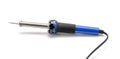 Soldering iron with blue handle