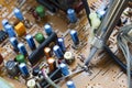 Soldering iron on electronic boards