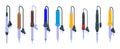 Soldering iron icons set, isometric style Royalty Free Stock Photo