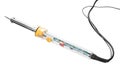 Soldering iron with temperature regulator Royalty Free Stock Photo