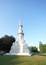 The Solders Monument in Gettysburg National Cemetery, where Lincoln gave the Gettysburg Address Royalty Free Stock Photo