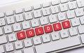 SOLDES writing on white keyboard