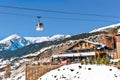 SOLDEU, ANDORRA - FEBRUARY 9, 2017: View of hotel in mountains i