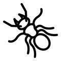 Soldier ant icon, outline style