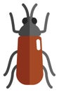 Soldier beetle bug, icon icon Royalty Free Stock Photo