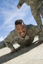 Soldier Doing Pushups