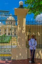 Soldier in front of the National Palace, Santo Domingo, Dominican Republic Royalty Free Stock Photo