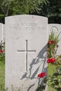 A soldier of the great war WW1 cemetery Royalty Free Stock Photo