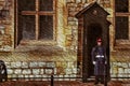 Soldier on guard at the Tower of London