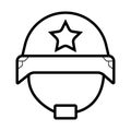 Soldier helmet icon