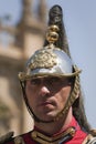 Soldier with helmet