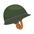 Soldier Helmet Sign Emoji Icon Illustration. Military Vector Symbol Emoticon Design Clip Art Sign Comic Style.