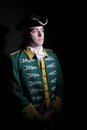 Soldier in historical uniform Royalty Free Stock Photo