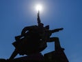 Soldier and Mariner monument in Sevastopol. February 23, May 9, Victory Day, June 22