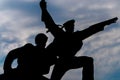 Soldier and Mariner monument in Sevastopol. February 23, May 9, Victory Day, June 22