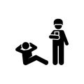 Soldier, military, sport, mans, fitness pictogram icon