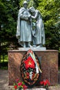 Soldier with mother. Soviet military memorial in memory of those killed in the Great Patriotic War 1941-1945
