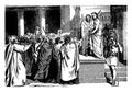 Pilate Brings Jesus Before the People vintage illustration