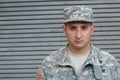 Soldier Returning To Unit After Home Leave