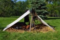 A soldier's camp Royalty Free Stock Photo