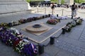 Soldier`s grave in Arc de Triomphe in Paris Arch of Triumph