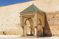 Soldier sentry box in El Hedim square of Meknes, Morocco