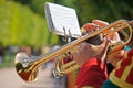 Soldier with Trumpet Royalty Free Stock Photo