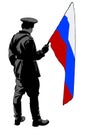 Soldier whit flag two