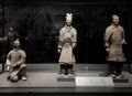 Soldier and warrior figures from Qin Shi Huang tomb mausoleum Terracotta Army museum in Xian, China Royalty Free Stock Photo