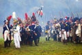 Soldiers at Borodino 2012 historical reenactment