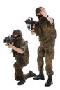 Soldiers of the Bundeswehr. Royalty Free Stock Photo
