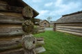Soldiers Cabins at the Encampment at Valley Forge, Pennsylvania Royalty Free Stock Photo