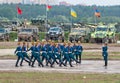 Soldiers demonstrate ceremonial movements