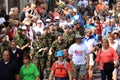 Soldiers from 36 different countries take part in the four-day hike