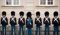 Soldiers in front of Amalienborg Slot, Denmark KÃÂ¸benhavn