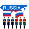 Soldiers Guard of Honour in the Russian Federation-4 Royalty Free Stock Photo