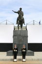 Soldiers guarding statue of Ksiaze Jozef Poniatowski
