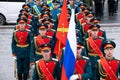 Soldiers of the honorary presidential guard of the Russian Federation Royalty Free Stock Photo