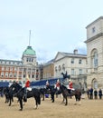 Soldiers on Horseback Horse guards Parade London England Royalty Free Stock Photo