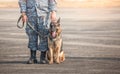 Soldiers from the K-9 unit demonstrations to attack the enemy