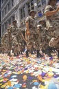 Soldiers Marching Royalty Free Stock Photo